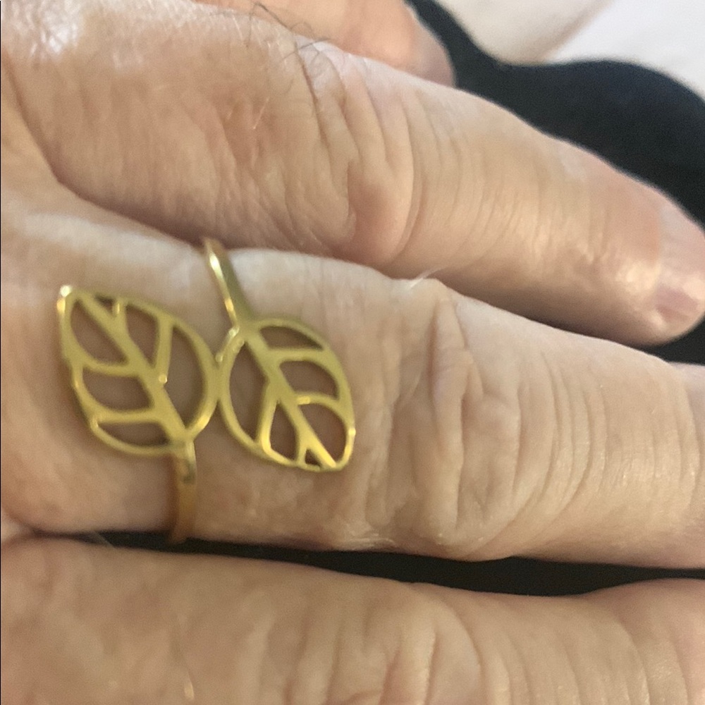 Gold Leaf Ring Bogo